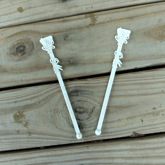 Lot of 2 Vintage Lago Mar Hotel Drink Stirrers Sizzle Sticks MCM Motel Barware - Picture 1 of 2
